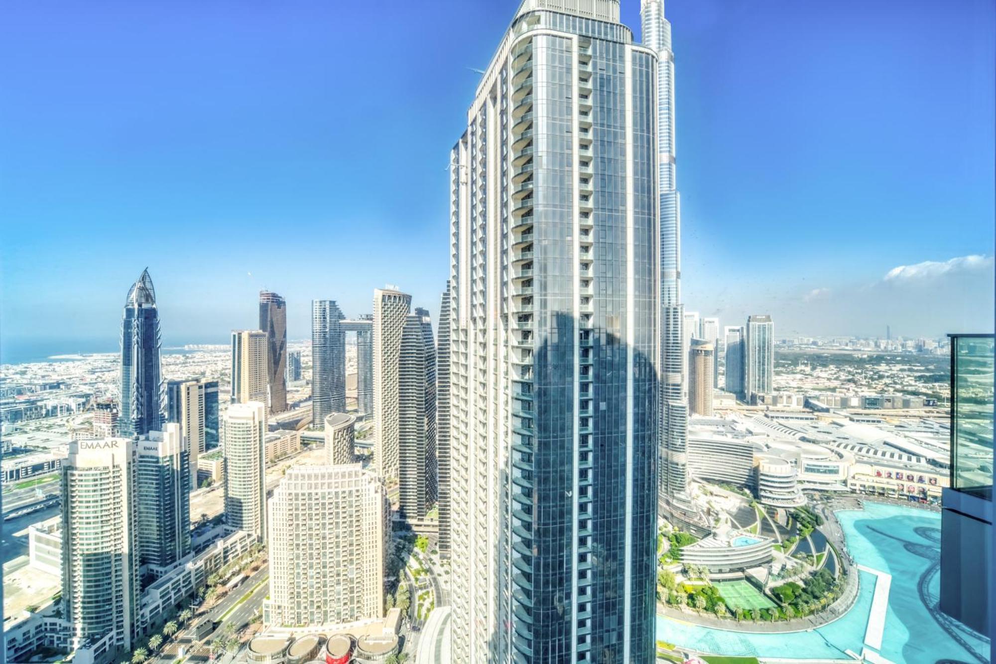 Downtown Luxury - Stunning Burj Khalifa & Sea View - 5 Minutes Walk To Dubai Mall Extérieur photo