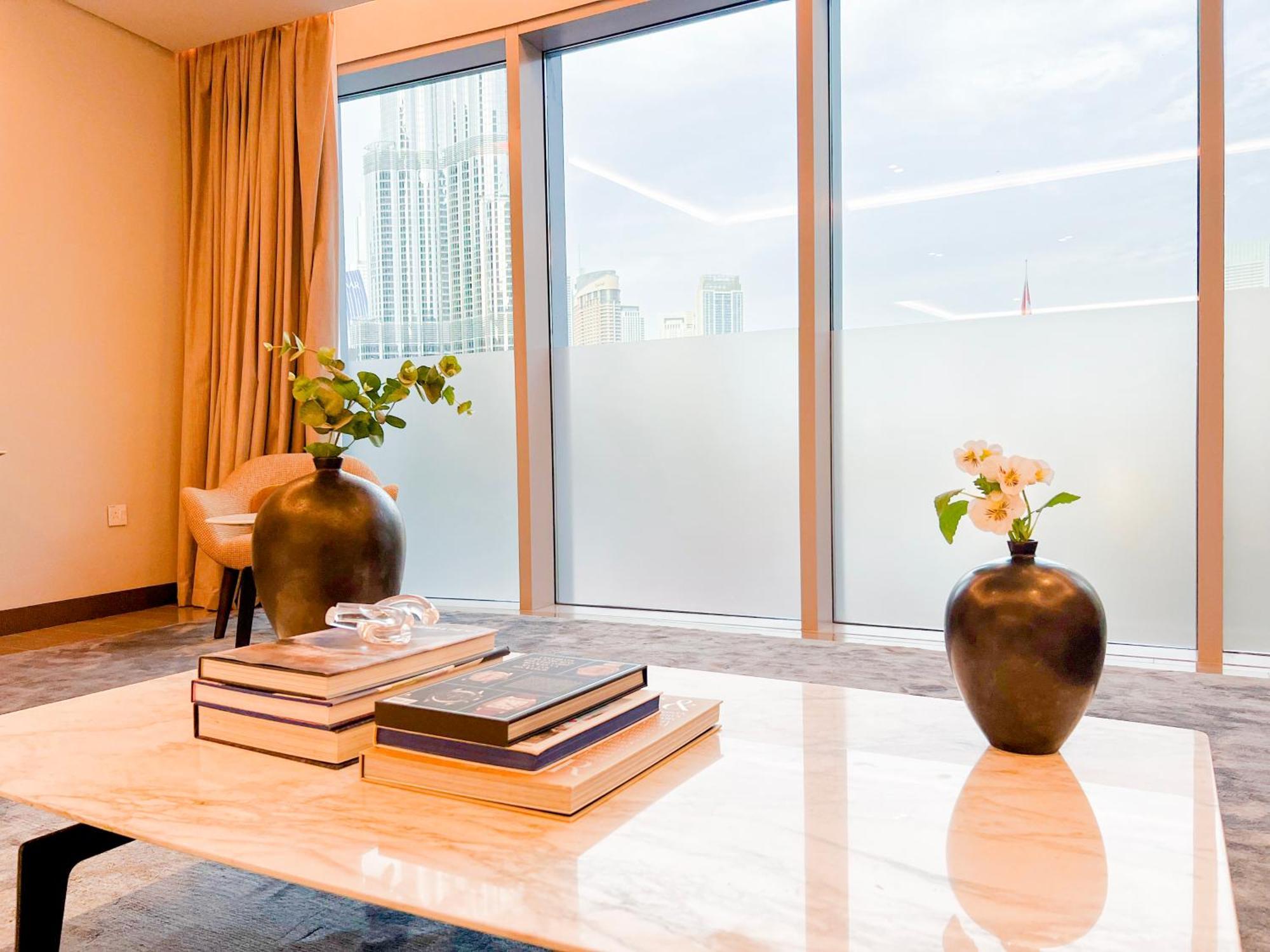 Downtown Luxury - Stunning Burj Khalifa & Sea View - 5 Minutes Walk To Dubai Mall Extérieur photo