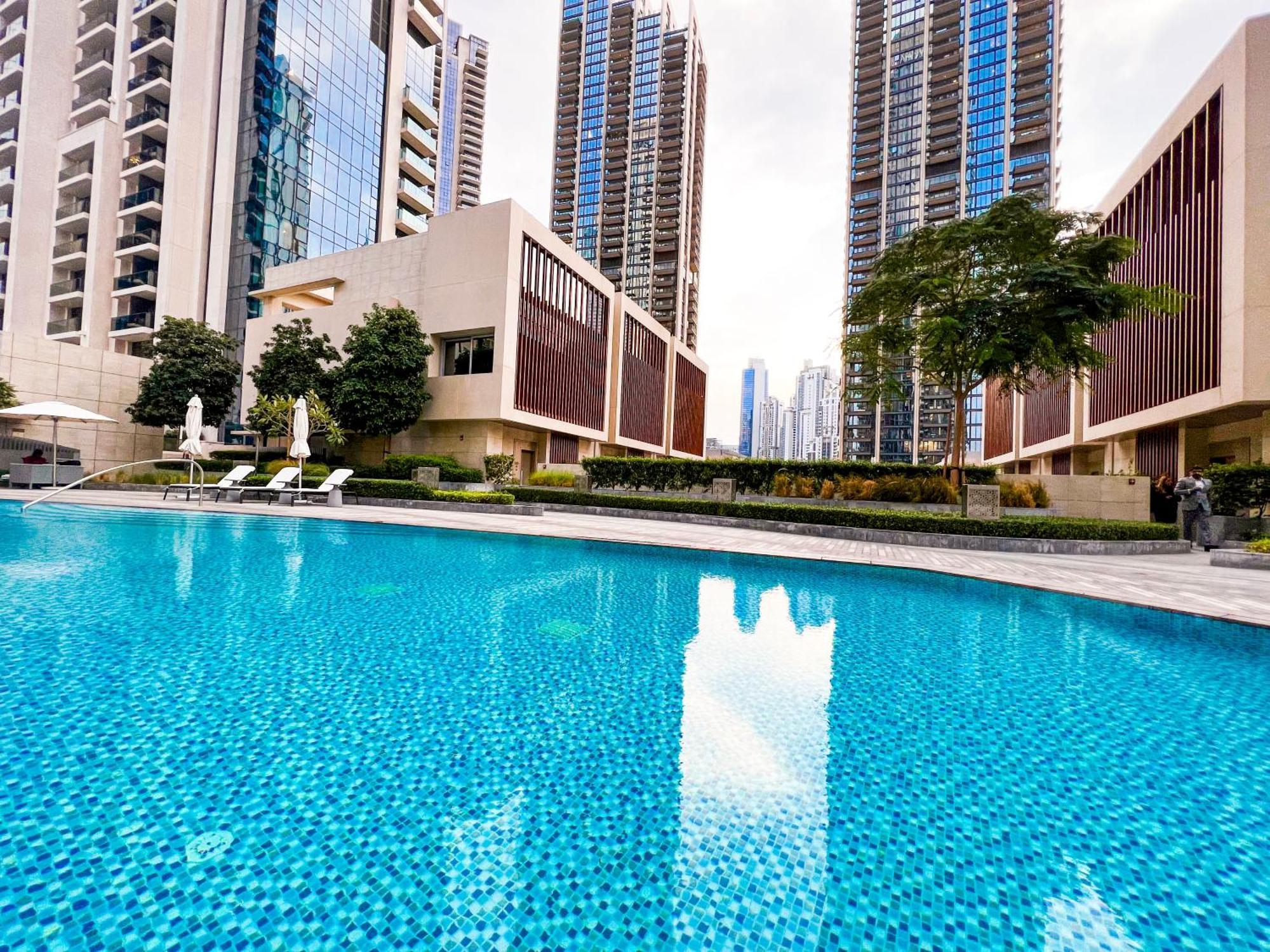 Downtown Luxury - Stunning Burj Khalifa & Sea View - 5 Minutes Walk To Dubai Mall Extérieur photo