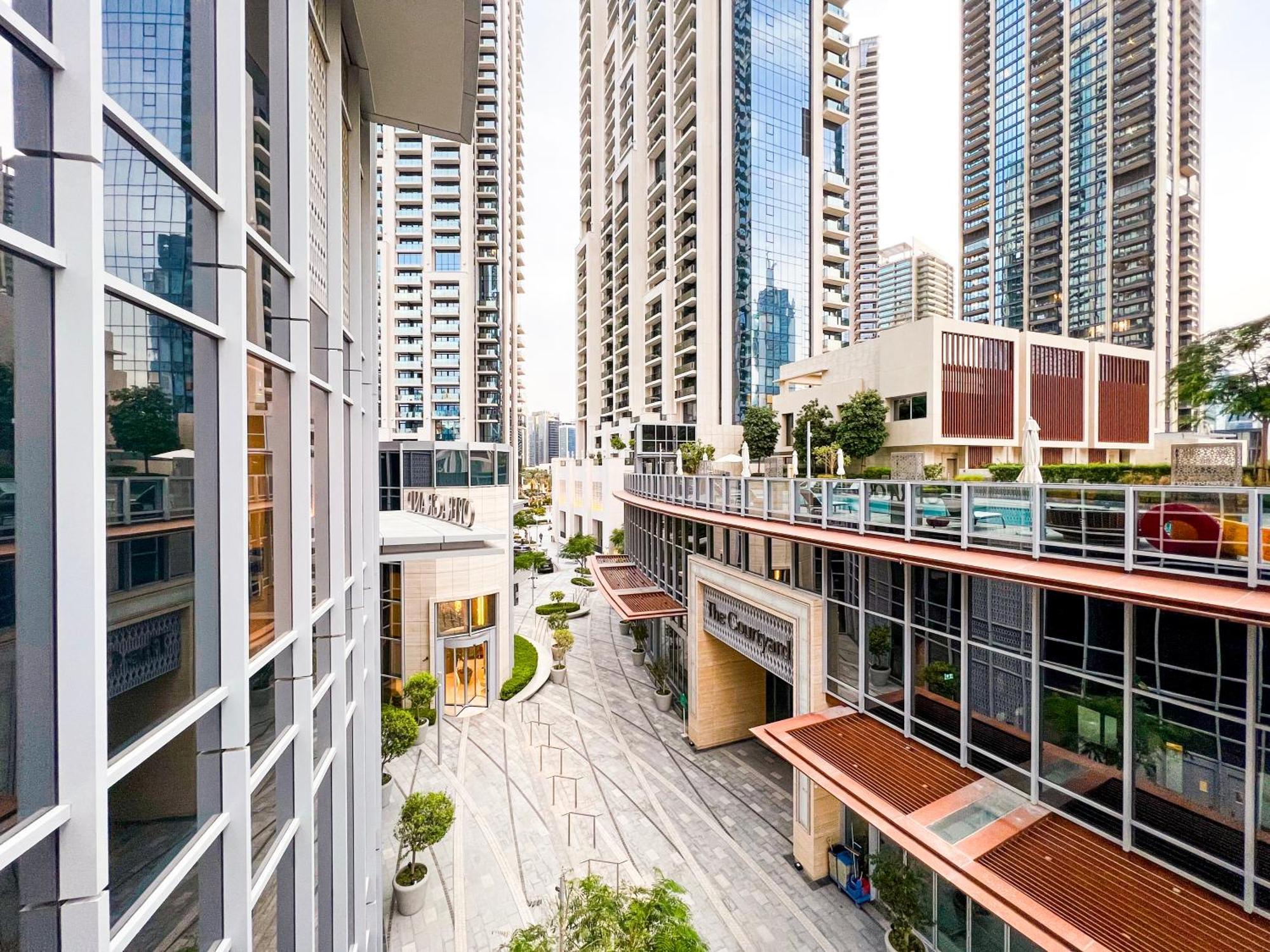 Downtown Luxury - Stunning Burj Khalifa & Sea View - 5 Minutes Walk To Dubai Mall Extérieur photo