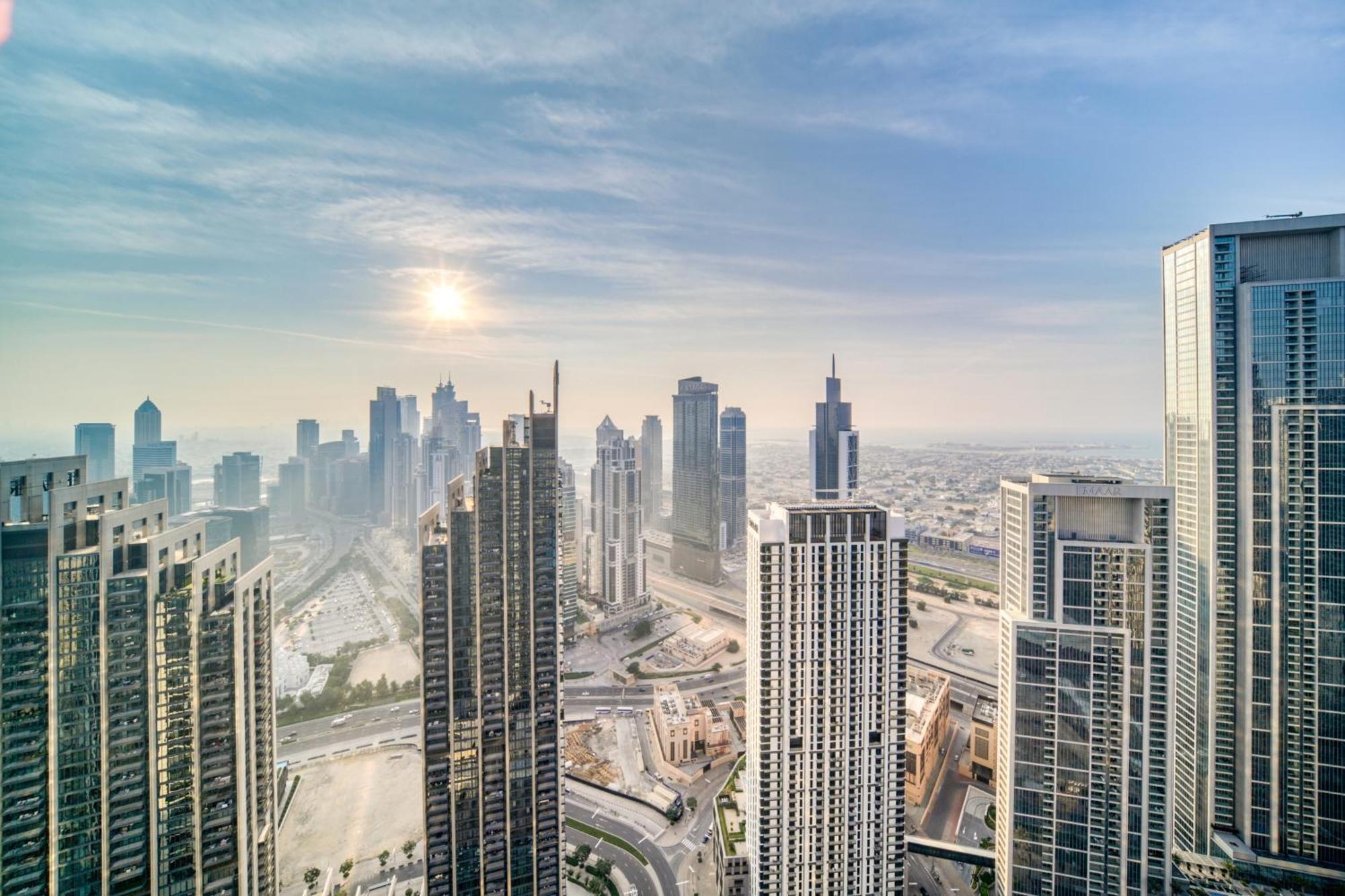 Downtown Luxury - Stunning Burj Khalifa & Sea View - 5 Minutes Walk To Dubai Mall Extérieur photo