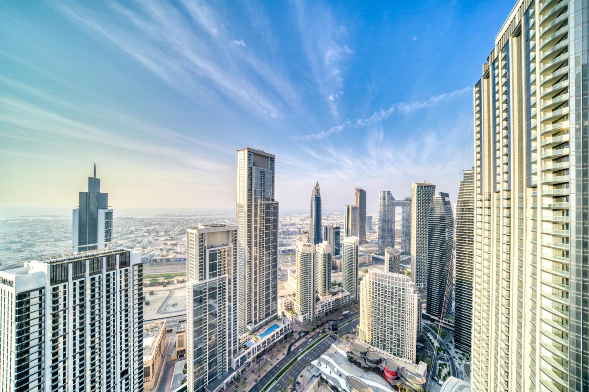 Downtown Luxury - Stunning Burj Khalifa & Sea View - 5 Minutes Walk To Dubai Mall Extérieur photo